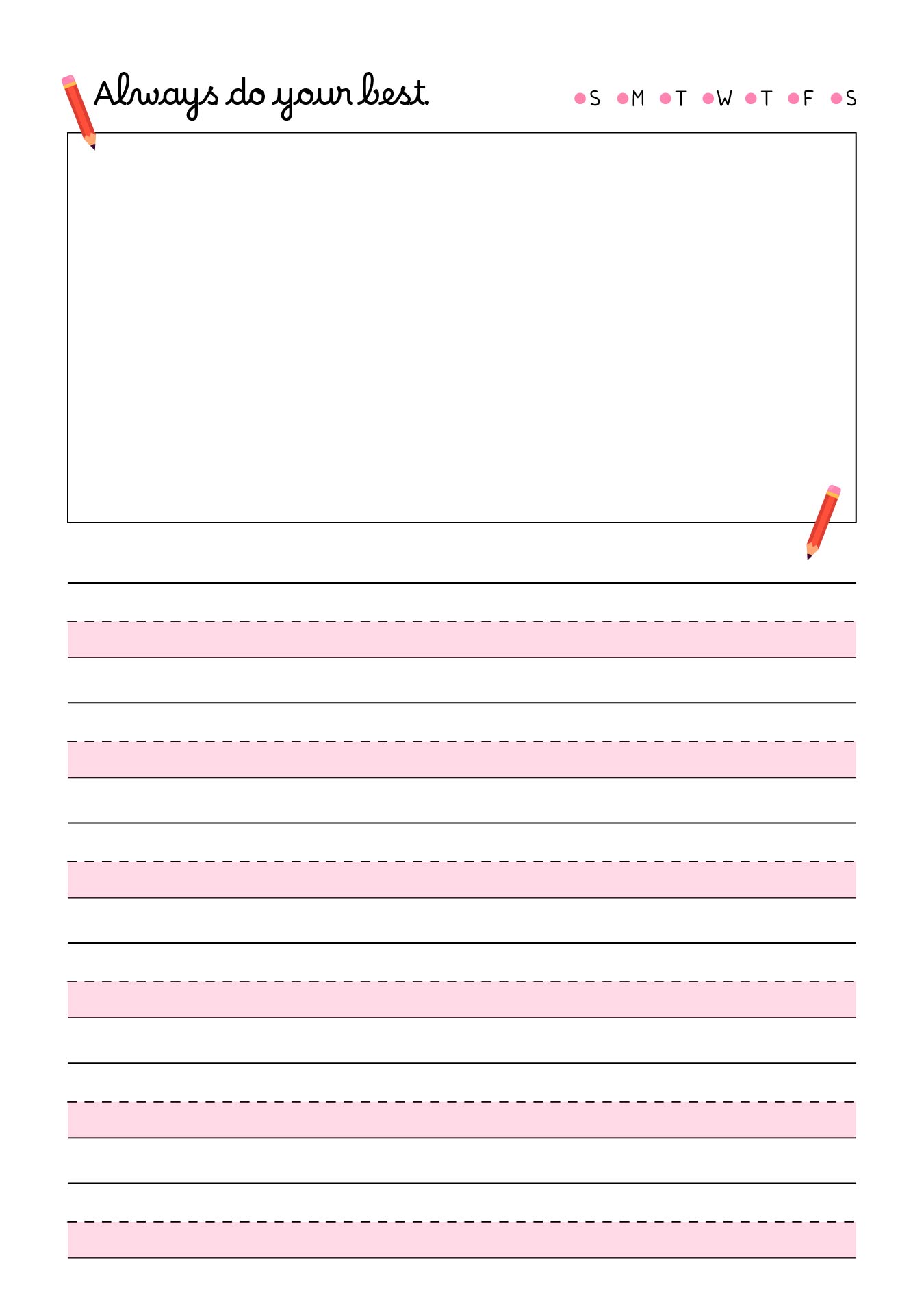 Handwriting Paper Printable