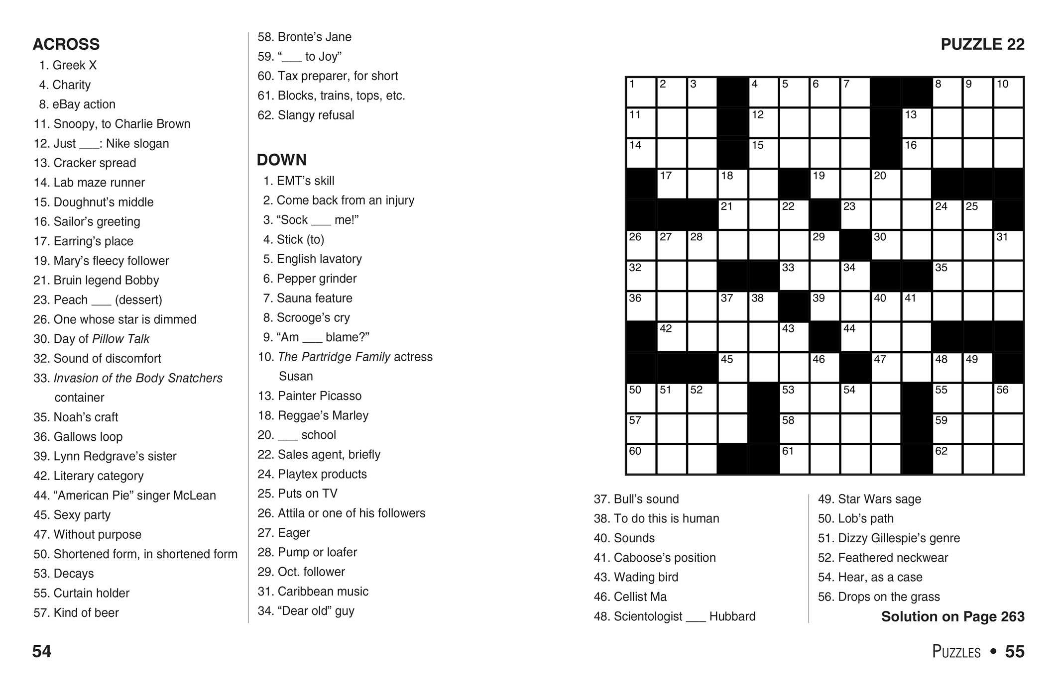 Printable Crossword Easy Puzzles