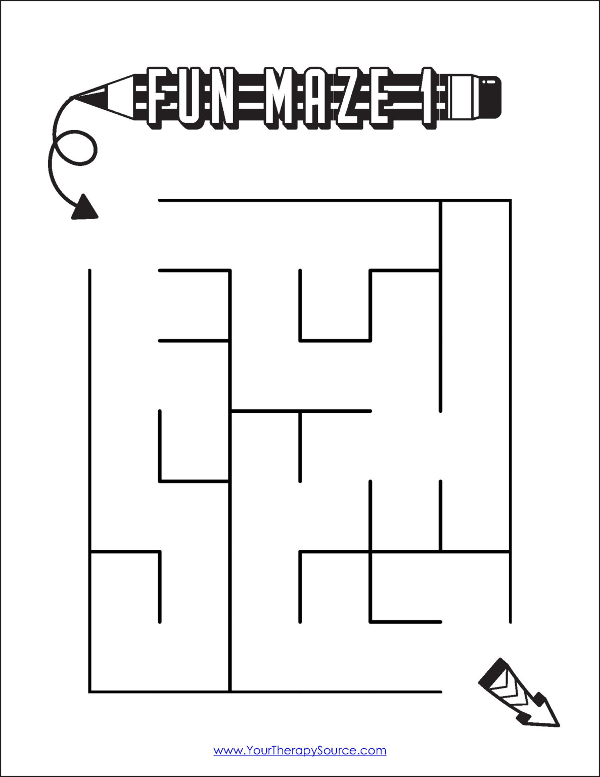 Printable Maze Layout - Free Printable